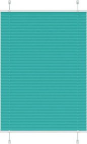 vidaXL Jaluzea plisată verde petrol 95x150 cm Lățime țesătură 94,4 cm