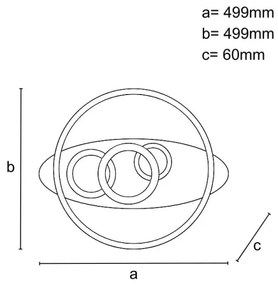 Plafonieră LED dimabilă LED/105W/230V 3000-6500K + telecomandă