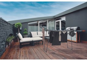 Leifheit PEGASUS 150 Solid Slim negru uscător derufe