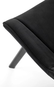 Scaun K520 velvet negru