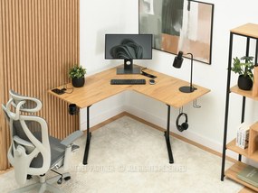 Masă PC Matts C (stejar + negru). 1109795