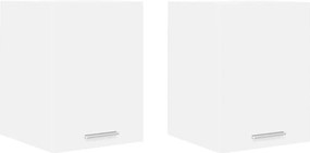 vidaXL Dulap suspendat cu ușă 2 pcs Alb 30 x 31 x 40 cm Lemn compozit