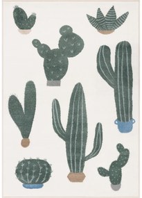 Covor pentru copii verde-fildeș 80x150 cm Cacto Malachite – FD