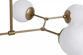 Lustra 6 Becuri Damar - 6322, Soclu E27, Max. 40W, Culoare Galben / Alb