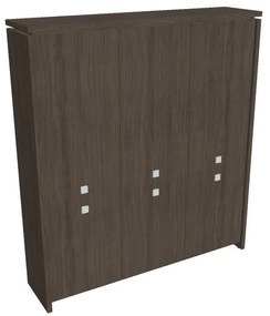 Dulap înalt Verno 188 x 46 x 210 cm, stejar antracit