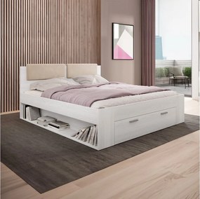 Pat lemn masiv Lunaris 140/160/180×200 cm - 180x200