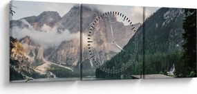 Tablou - Lake Prags (cu ceas) (90x30 cm)