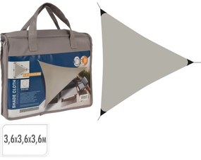 Folie de umbrire cu filtru UV 50+, taupe, 3,6 x3,6 x 3,6 m