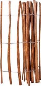 vidaXL Gard din șipci, 120 x 250 cm, lemn de alun