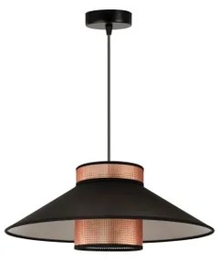 Lustră pe cablu RIO Duolla SHINY 1xE27/15W/230V d. 45 cm negru/cupru