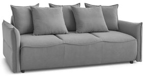 Canapea gri deschis extensibilă 226 cm Leon – Bobochic Paris