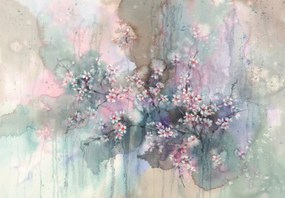 Fototapet - Sakura,acuarelă (147x102 cm)