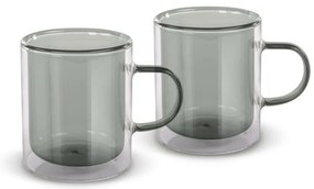 Lamart LT9121 Set de 2 pahare Tea Vaso, 350 ml,negru