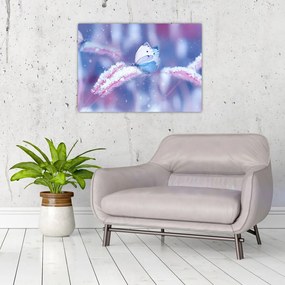 Tablou - Fluturi iarna (70x50 cm)