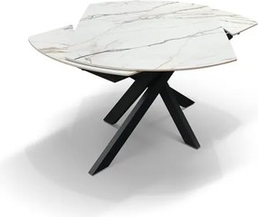 Masă ceramică extensibilă Calacata Gold 140/90 cm
