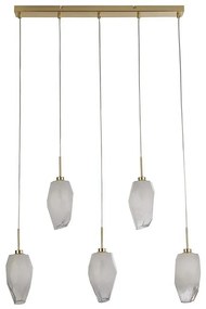 Searchlight 23145-5SB - Lustră suspendată ROCKY 5xG9/33W/230V