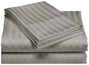 Cearceaf de pat cu elastic + doua fete perna, 180x200, culoare Gri