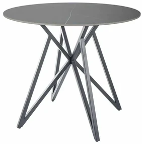 Masă de bucătărie Cyrano 90 cm, gri / negru