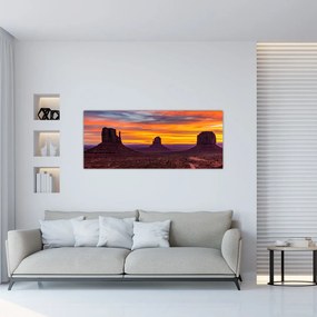 Tablou - Monumentul Valley în Arizona (120x50 cm), în 40 de alte dimensiuni noi