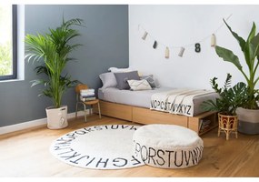 Fotoliu puf pentru copii crem ABC – Lorena Canals