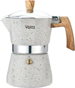 Aparat de cafea cubanez Oliver Voltz Verona OV51173I9, 9 cești, aluminiu, inducție, crem