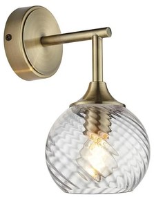 Aplică Endon 103173 ALLEGRA 1xE14/7W/230V alamă/transparent