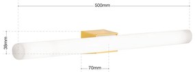 Aplica LED moderna tip tub VISAGIST alama