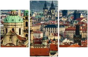 Tablou - Panorama din Praga (90x60 cm)