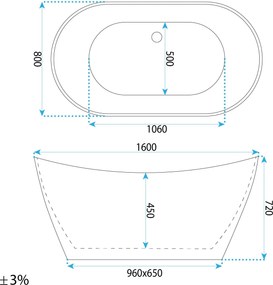 Cada de podea Rea Ferrano 160