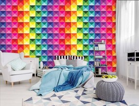 Fototapet - Cuburi colorate (254x184 cm), în 8 de alte dimensiuni noi