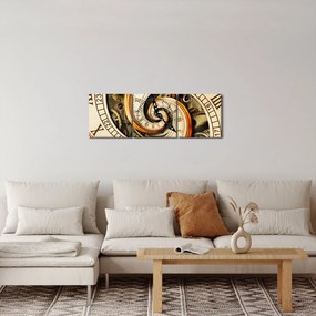 Tablou cu ceas (cu ceas) (90x30 cm)
