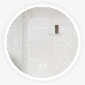 Oglindă Baie LED și Dezaburire Elit's Premium cu Senzor Touch, Lumina Rece, Caldă și Neutră, 50 cm