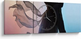 Tablou - Cuplu dansator (cu ceas) (90x30 cm)