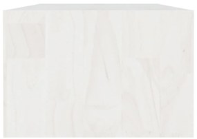 Masuta de cafea, alb, 110x50x34 cm, lemn masiv de pin 1, Alb