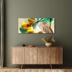 Tablou - Frunze cu pană (120x50 cm)