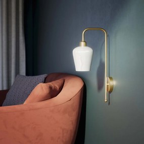 Aplica de perete design italian din alama si sticla Talis