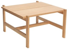 Măsuță de cafea cu blat în culoare naturală cu aspect de lemn de stejar 80x80 cm Dash – Hübsch