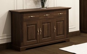Comodă lemn masiv nuc Preston 114 7cm x 74 6cm x 41 4cm