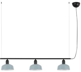 Lustra suspendata metal TATAWIN S 3L negru, blue