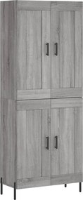 vidaXL Dulap înalt, gri sonoma, 69,5x34x180 cm, lemn compozit