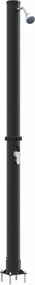 vidaXL Duș Solar Extern Negru 217 cm PVC și Aluminiu