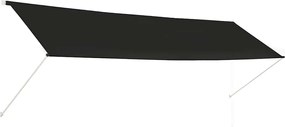 vidaXL Copertină retractabilă, antracit, 400 x 150 cm