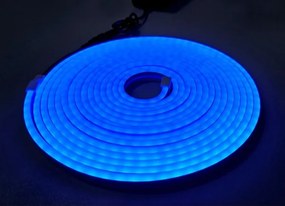 Bandă LED flexibilă NEON LED/10W/230V 5 m IP65 albastru