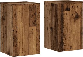 vidaXL Suporturi de plante 2 buc lemn vechi 30x30x50cm lemn prelucrat