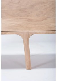 Comodă TV din lemn masiv de stejar Gazzda Fawn Natural