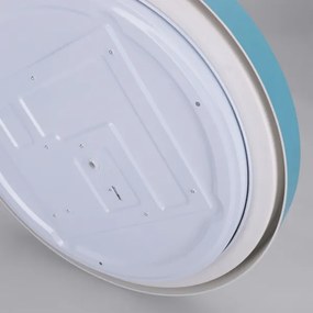 Brilagi-LED Plafonieră LED dimabilă MATTEO, 48 W, 230 V, 3000-6500K, Ø 41 cm, turcoaz + telecomandă