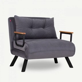 Fotoliu Extensibil Sando Single, Gri