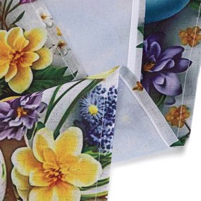 Față de masă centrală cu imprimeu OUĂ DE PAȘTE 85 x 85 cm