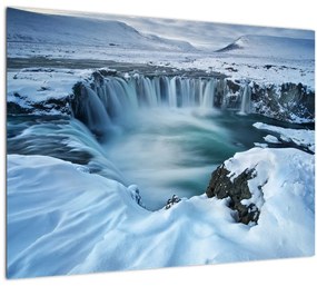 Tablou - Cascadele zeilor, Islanda (70x50 cm), în 40 de alte dimensiuni noi
