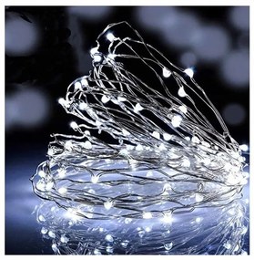 Sirag luminos de Craciun 50 LED, alb rece